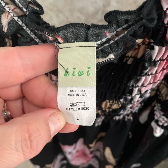 Vintage Y2K Kiwi Going Out Top/Dress - Picture 3 of 3